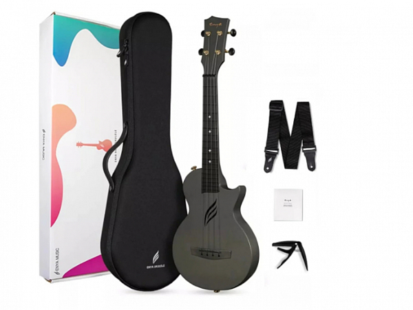 UKULELE SEIZI NOVA U PRO TENOR ACUSTICO FIBRA DE CARBONO BLACK C/ BAG