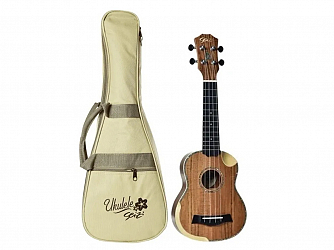 UKULELE SEIZI BORA-BORA CRUSH SOPRANO ACUSTICO KOA C/ CAPA