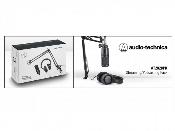 MICROFONE KIT PODCASTING AUDIO TECHNICA AT 2020PK