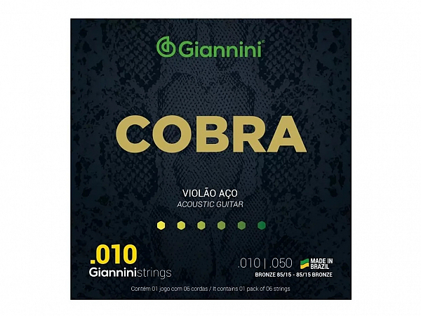 ENC VIOLAO ACO GIANNINI COBRA 010 GEEFLE