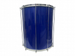 SURDO CONTEMPORANEA 20 MADEIRA/ COURO 178C - AZUL