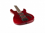 BAIXO JACKSON CONCERT JS3 QM TRANSPARENT RED