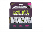 CABO ERNIE BALL ENROLADO 6045  P10 RETO - P10 ANGULADO 9,14 MTS WHITE