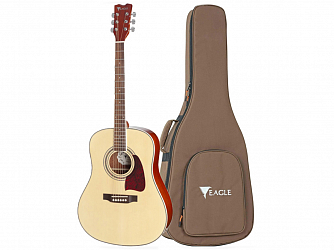 VIOLAO EAGLE AÇO ELETRICO CH 888 NATURAL - FOLK  C/BAG