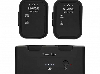 SISTEMA SEM FIO M-VAVE IN EAR WP12C C/ 2 BODYPACKS