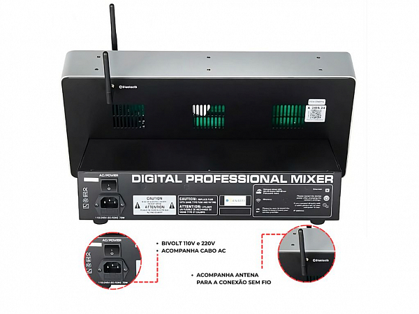MESA DUONN DIGITAL AXIOS 24 CANAIS 8 AUX BIVOLT