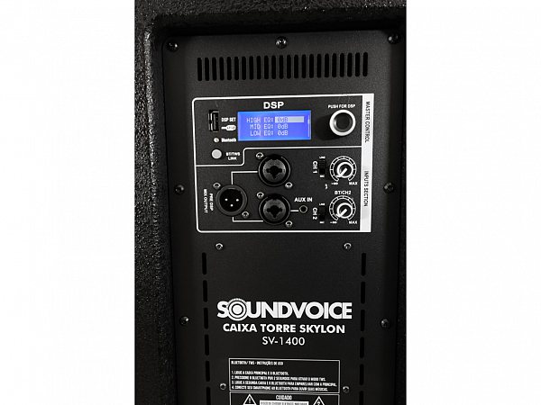 CAIXA SOUNDVOICE SISTEMA AMPLIFICADO SKYLON SV-1400 - 1400WTS - BLUETOOTH
