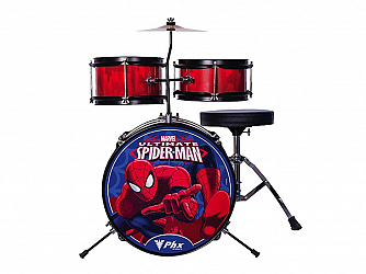 BATERIA PHX MARVEL INFANTIL SPIDER VERMELHO