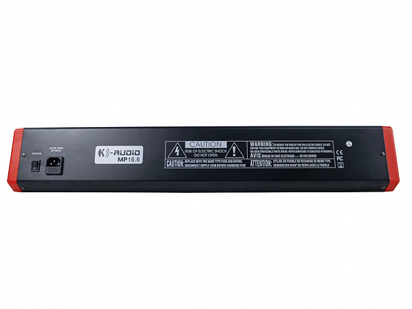 MESA K-AUDIO MP 16.6 BT/XLR/USB 16 CANAIS - 6 AUXILIARES