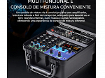 MESA AMPLIFICADA VEDO PGA42 4 CANAIS C/ CASE - 300WTS
