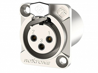 PLUG ROXTONE XLR PAINEL FEMEA HEAVY DUTY RX3FDWP-NG PROVA D´AGUA