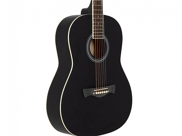VIOLAO MEMPHIS AÇO ACUSTICO PARLOR AD 40 PRETO FOSCO