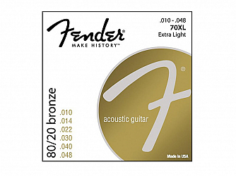 ENC VIOLAO ACO FENDER 010 BRONZE 70 XL