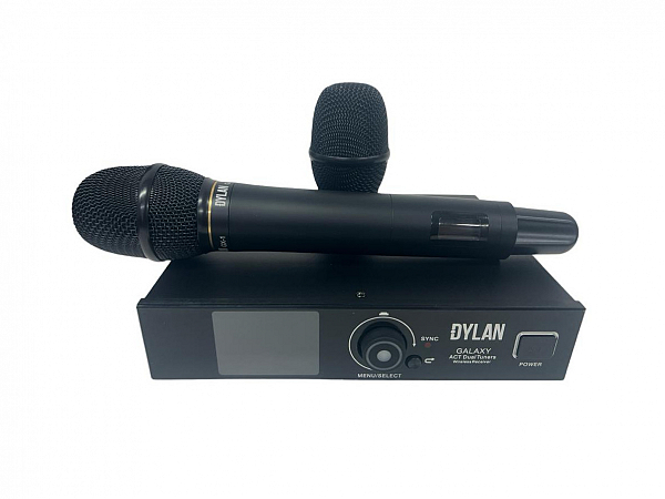 MICROFONE SEM FIO DYLAN GX-1 MAO DIGITAL - 2 CAPSULAS