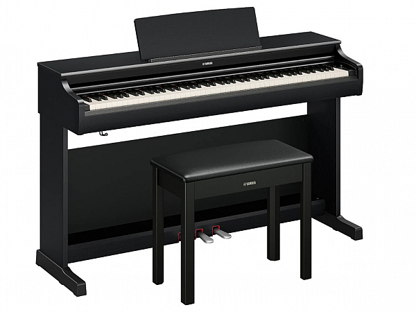 PIANO DIGITAL YAMAHA YDP 166 B PRETO ACETINADO