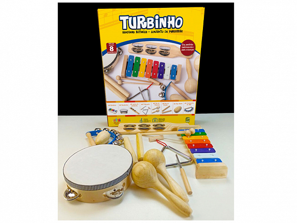 TURBO KIT MUSICALIZAÇÃO INFANTIL 08 ITENS BR-7