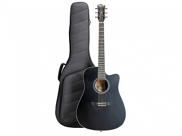 VIOLAO TAGIMA AÇO ELETRICO SUNSET BKOP BLACK OPEN PORE - FOLK C/BAG