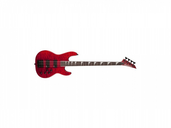 BAIXO JACKSON CONCERT JS3 QM TRANSPARENT RED