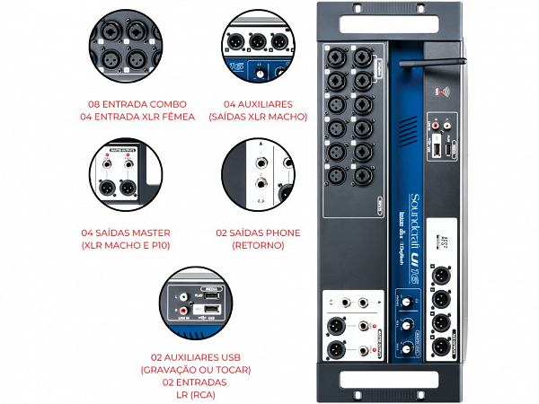 MESA SOUNDCRAFT DIGITAL Ui16 16 CANAIS 4 AUX BIVOLT