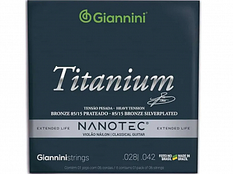 ENC GIANNINI VIOLAO NYLON GENWTA PN TITANIUM NANOTEC PESADA