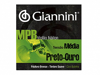 ENC VIOLAO NY GIANNINI MPB GENWBG PRETO/OURO