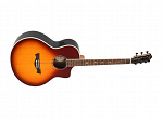 VIOLAO TAGIMA AÇO HALIFAX JUMBO BLACK WALNUT CHERRYBURST C/ BAG