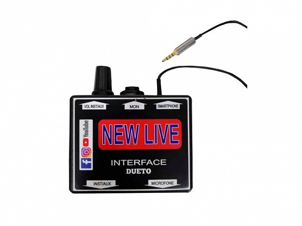 INTERFACE DE AUDIO NEW LIVE DUETO P/ CELULAR