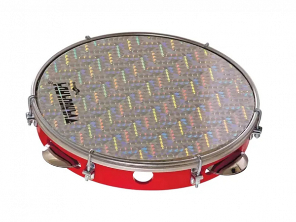 PANDEIRO SPANKING VANGUARDA 10 ABS VERMELHO PELE HOLOGRAFICA PRATA PANDEIRO SPANKING VANGUARDA 10 ABS VERMELHO PELE HOLOGRAFICA PRATA