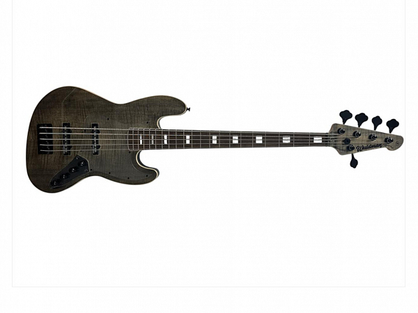 BAIXO WALDMAN JAZZ BASS 5C ATIVO GJJ505A FBF FLAMED BLACK FLAT