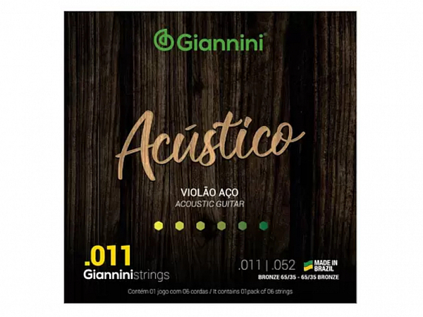 ENC GIANNINI VIOLAO AÇO 011 GESPW ACUSTICO
