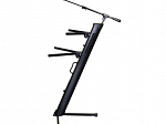 SUPORTE TECLADO DUPLO ULTIMATE APEX AX 48 PRO PLUS + ESTANTE MIC C/ BAG