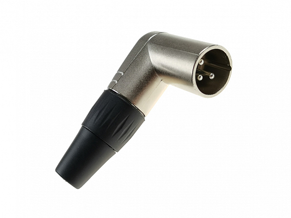 PLUG ROXTONE XLR LINHA MACHO RX3RMP NT - 90º CACHIMBO