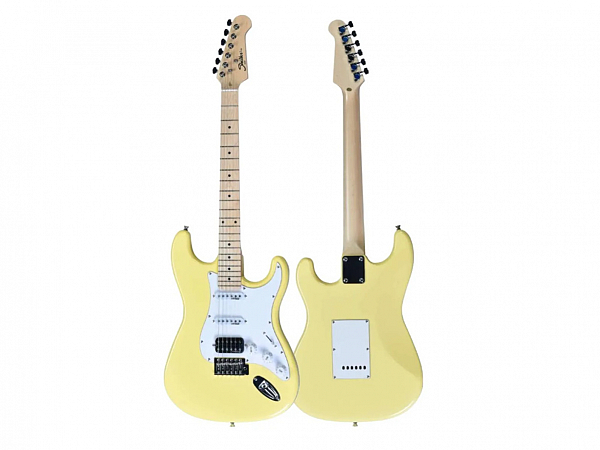 GUITARRA SHELTER STRATO BASSWOOD VINTAGE YELLOW