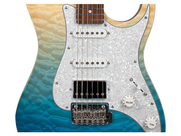 GUITARRA TAGIMA STRATO STELLA DW TBLF TRANSPARENTE BLUE FADE