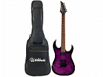GUITARRA WALDMAN SUPER STRATO WIGR220 QPP QUILTED PURPLE C/ BAG