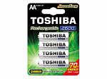 PILHA RECARREGAVEL TOSHIBA AA C/4 PILHAS