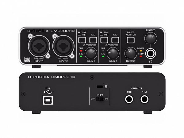 INTERFACE DE AUDIO BEHRINGER U PHORIA UMC202HD