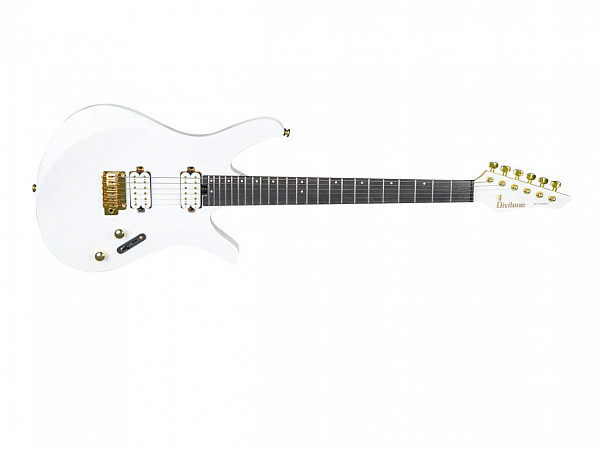 GUITARRA DIVITONE SUPER STRATO DSG 10 AO SMART C/ EFEITOS ARCTIC ORE BRANCO C/ DOURADO