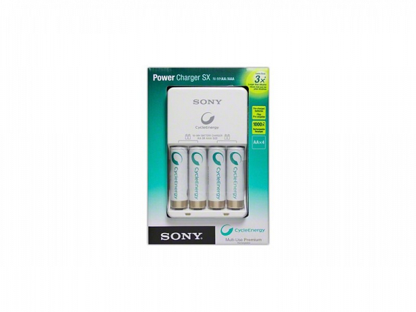 CARREGADOR SONY BCG-34HH4KGN AA/AAA C/ 4 PILHAS 2500mAh