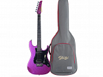 GUITARRA SEIZI KATANA MUSASHI HSS PURPLE SPARKLE C/ BAG