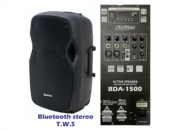 CAIXA BOOTES AMPLIFICADA BDA 1500 DIGITAL - 300WTS