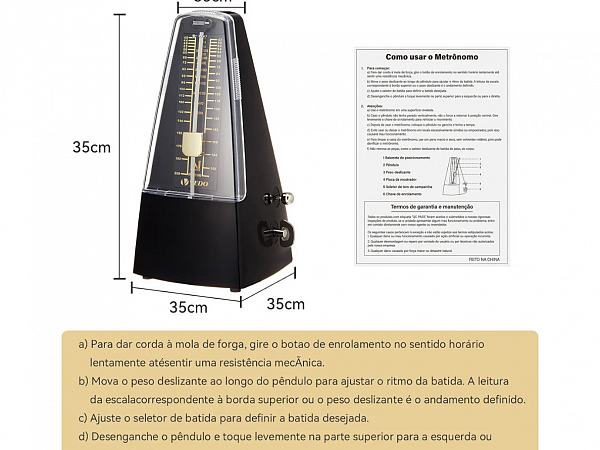 METRONOMO MECANICO VEDO VD7310
