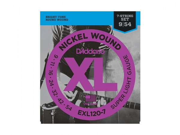 ENC GUITARRA D ADDARIO 009 7 CORDAS EXL120-7