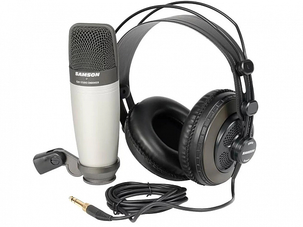 MICROFONE KIT SAMSON C01 + FONE SR850