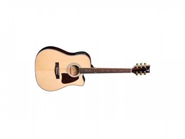 VIOLAO EAGLE AÇO CH 889 ELETRICO FOLK NATURAL