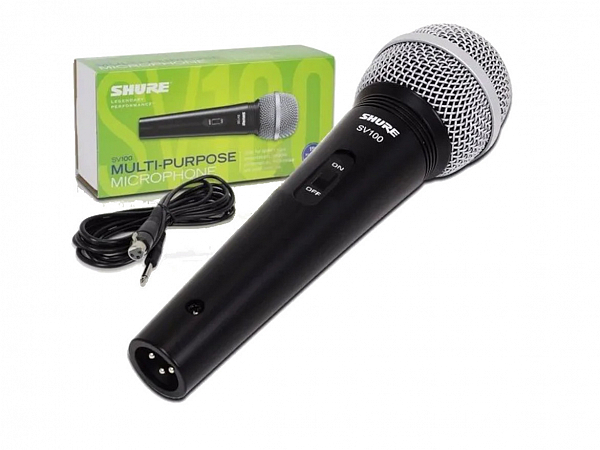 MICROFONE SHURE SV 100 C/CABO