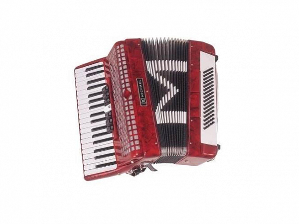 ACORDEON MICHAEL 80 BAIXOS 7 REG PRD RED