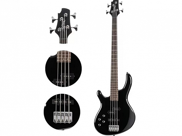 BAIXO CORT ACTION BASS PLUS LH BK CANHOTO