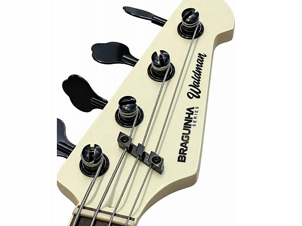 BAIXO WALDMAN 4C JAZZ BASS SIGNATURE BRAGUINHA MJJ-724BRA WHITE C/ BAG