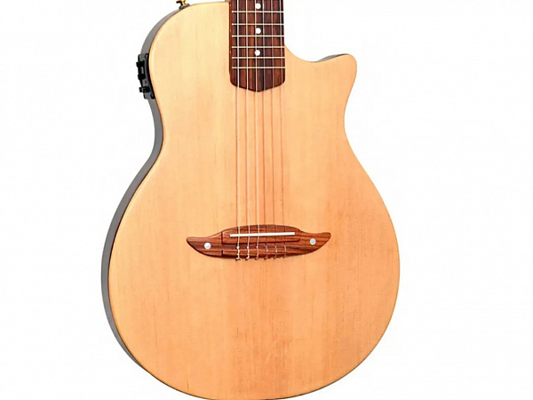 VIOLAO GIANNINI NYLON STAGE ELETRICO SPRUCE NATURAL SATIN